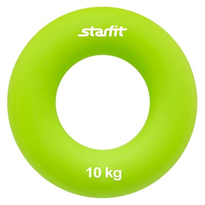 Эспандер кистевой ES-403 "Кольцо", диаметр 7 см, 10 кг, зелёный