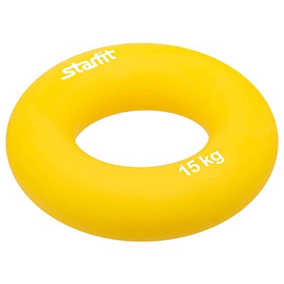 Эспандер кистевой ES-403 "Кольцо", диаметр 7 см, 15 кг, жёлтый