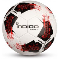 Мяч футбольный №5 INDIGO FLAME матчевый (PU 1.5 мм) IN156 Бело-черно-красный