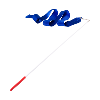 Лента для художественной гимнастики AGR-301 4м, с палочкой 46 см, синий