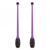 Булавы для художественной гимнастики вставляющиеся INDIGO IN017 36 см Фиолетово-черный