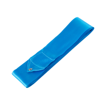 Лента для художественной гимнастики AGR-201 6м, с палочкой 56 см, голубой