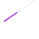 Палочка с карабином Barre для ленты, 57 см, белый/фиолетовый