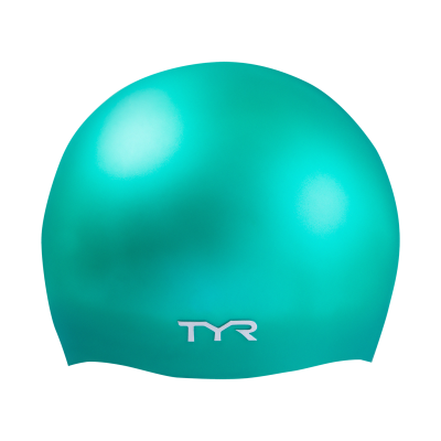 Шапочка для плавания TYR Wrinkle-Free Silicone Cap, силикон, LCSL/310, зеленый